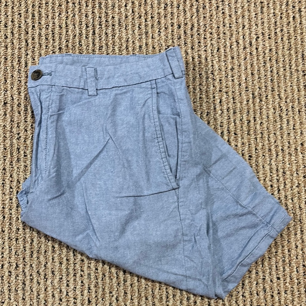 Brooks Brothers Blue Flat Front Shorts